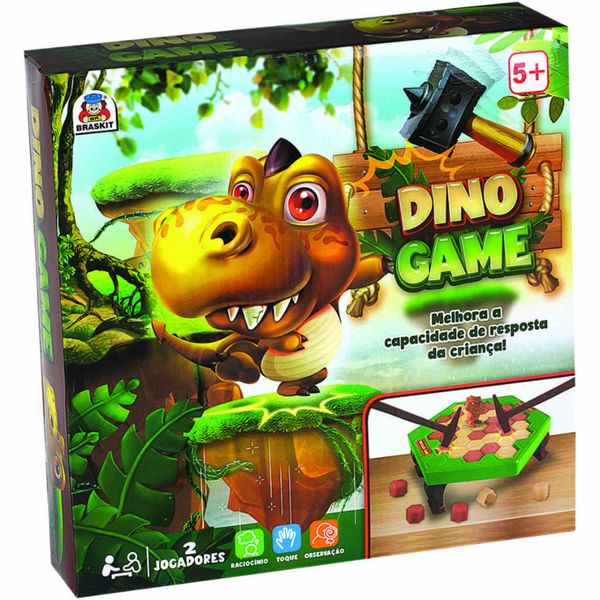 Jogo De Tabuleiro Dinossauro Game Infantil Braskit - 1005