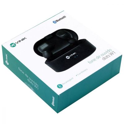 Fone De Ouvido Bluetooth Dots W1 Tws - Preto