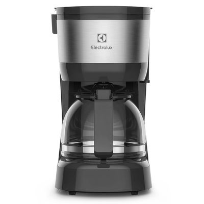 Cafeteira Elétrica Electrolux 15 Xícaras Efficient com Filtro Permanente Removível Cor Inox Preta (ECM10) 127V