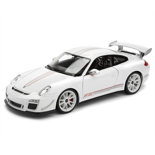 Miniatura - Carro - Porsche 911 Gt3 Rs 4.0 - 1:18 -Bburago Plus - BRANCO BUR11036