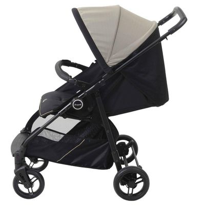 Carrinho De Bebê Burigotto Lui De 0 Até 15kg Para Passeio Sand - Preto E Bege, U