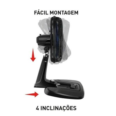 Ventilador 2 Em 1 Mesa E Coluna 40cm Ve9m VE3990BA Arno Preto/azul 220V