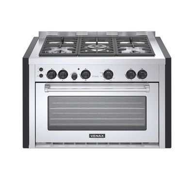 Fogão De Embutir 5 Bocas Venax Temis Inox Gás GLP 127V