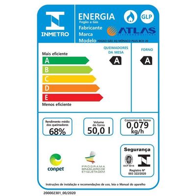 Fogão 4 Bocas Atlas Mônaco Plus Com Mesa Inox E Acendimento Automático Branco Bivolt