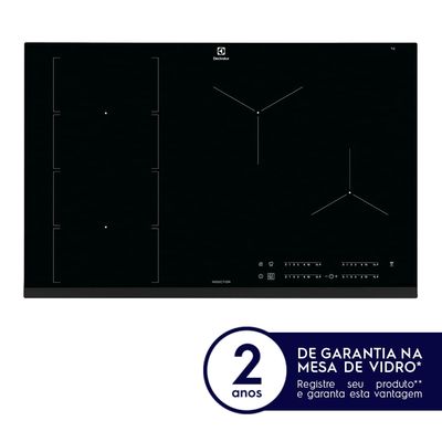 Cooktop 4 Bocas de Indução Electrolux Expert com Flexi Cook e Timer (IE8FB) 220V