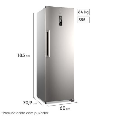 Geladeira Electrolux Frost Free 355L Experience Com Autosense Twins Cor Inox (RTI4S) 127V