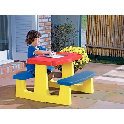 Mesa Infantil De Atividades Tramontina Playground Pic-nic Em Polipropileno Colorido U