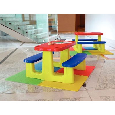 Mesa Infantil De Atividades Tramontina Playground Pic-nic Em Polipropileno Colorido U