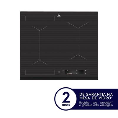 Cooktop 4 Bocas de Indução Electrolux Expert com Sense Fry e Timer (IE6SF) 220V