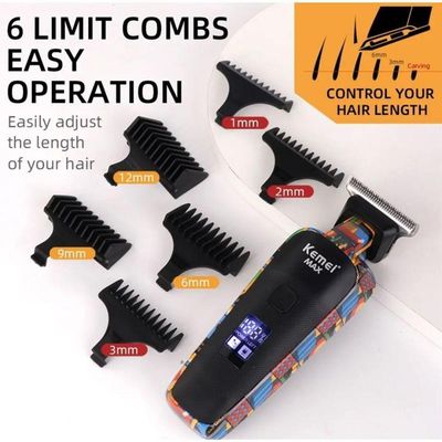 Aparador De Cabelo Kemei Max5090 Para Homens Barba  Máquina De Corte Barbeador Elétrico
