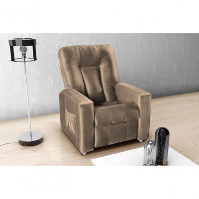 Poltrona Do Papai Pallas Mx5 - Veludo Marrom Claro