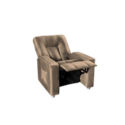 Poltrona Do Papai Pallas Mx5 - Veludo Marrom Claro