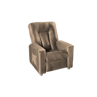 Poltrona Do Papai Pallas Mx5 - Veludo Marrom Claro