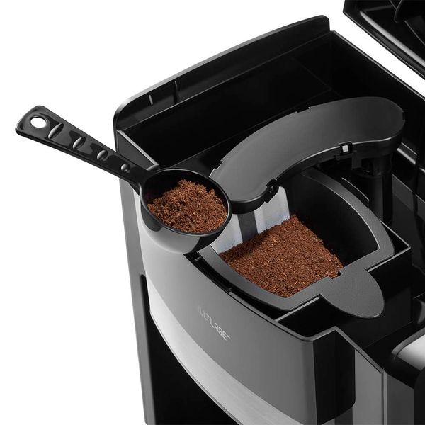 Combo Café - Cafeteira Elétrica 220V 2 Xícaras + Colher Dosadora e Açucareiro Inox 300ml - BE010K BE010K