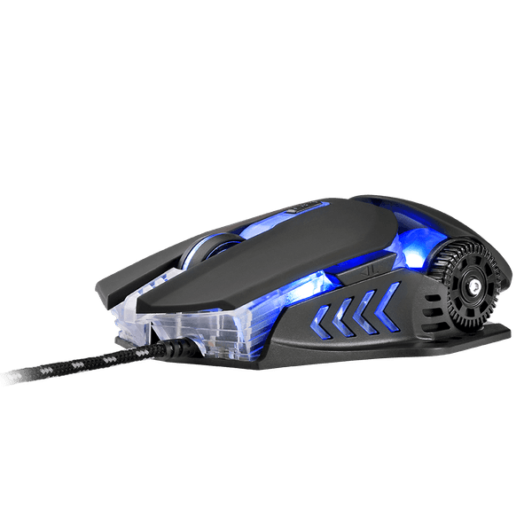 Mouse Gamer Warrior Keon 3200DPI 6 Botões Ambidestro Preto - MO267 MO267