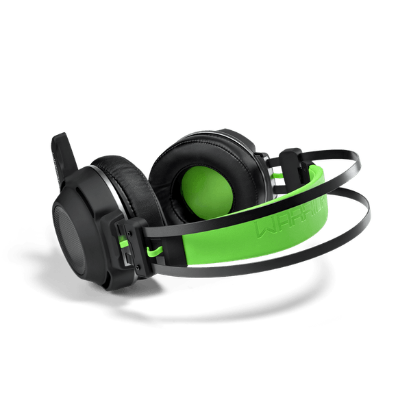 Headset Gamer Warrior Swan USB+P2 Stereo Preto/Verde - PH225 PH225