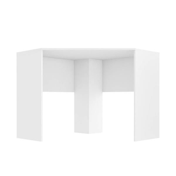 Mesa de Canto para Computador 90x90cm Branco Fosco - EI076 EI076 Mesa de Canto para Computador 90x90cm Branco Fosco - EI076 EI076