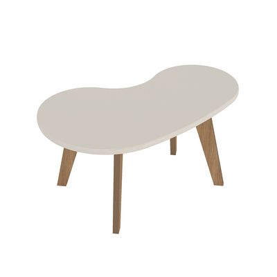 Mesa de Centro Orgânica em MDF Artely Carvalho/Ofwhit