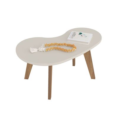 Mesa de Centro Orgânica em MDF Artely Carvalho/Ofwhit