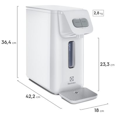 Purificador Electrolux Eletrônico Compacto Efficient Painel Mecânico Bivolt Branco (PE15B) Bivolt