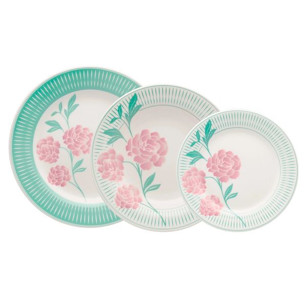 Aparelho de Jantar Oxford Bloom Biona em Cerâmica 12 Peças Aparelho de Jantar Oxford Bloom Biona em Cerâmica 12 Peças