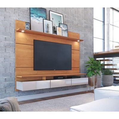 Painel Para Tv Home Suspenso Decore 1.8 Nature Off White - Imcal