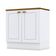 Balcão 2 Portas 80 Cm Nova York Branco Com Tampo Para Cooktop Nature - Henn