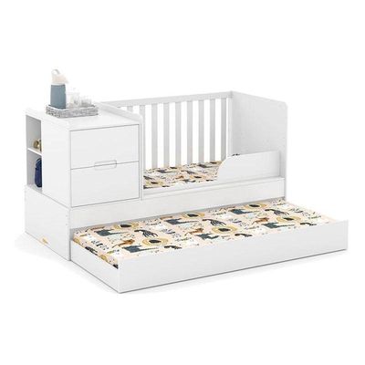 Berço Americano Multifuncional Formare Branco Acetinado Colchão - Matic