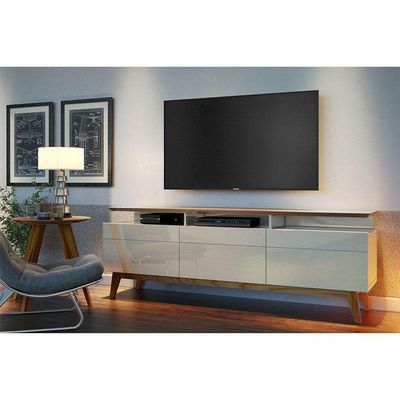 Rack Bancada Classic 3 Gavetas Com Nicho 1.8 Off White Nature - Imcal