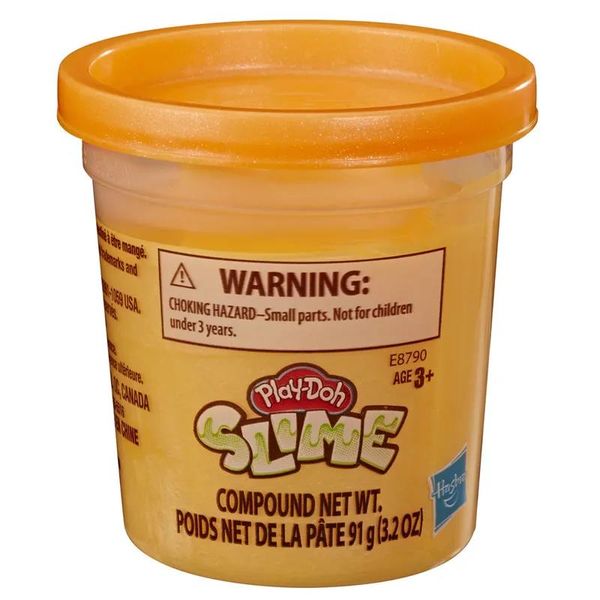 Pote de Slime - Play-Doh Slime - 91g - Laranja - Hasbro Play-Doh