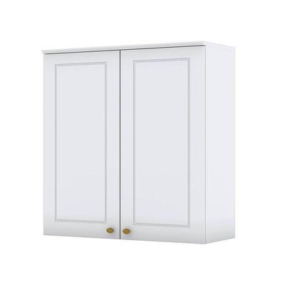 Armário Aéreo 2 Portas 80 Cm Americana Branco Hp - Henn