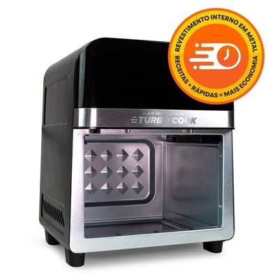 Fritadeira Elétrica Air Fryer Mallory Turbocook Visor Em Vidro 6L 127V