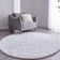 Tapete Sala Felpudo Peludo Branco Redondo 200 Cm