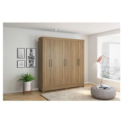 Guarda Roupa Casal Prático Amêndola Touch - Demóbile