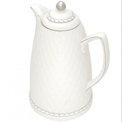 Garrafa Térmica Wolff 900 ml Branco com Prata