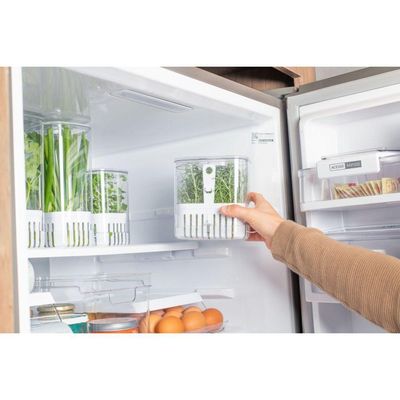 Organizador De Temperos Com Cesto Clear 1,5l 10x14,5x15cm