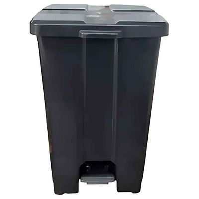 Cesto C/pedal 60 Lts Retangular Preto P60p