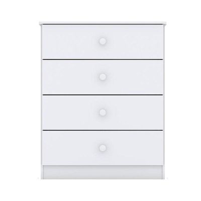 Cômoda Infantil Labirinto Branco Brilho - Henn
