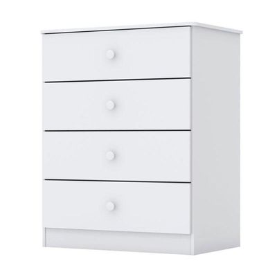 Cômoda Infantil Labirinto Branco Brilho - Henn