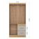 Cômoda 867 4 Gavetas Com Guarda Roupa Solteiro Milão 4 Portas Damasco Off White - Poquema