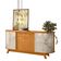 Aparador Para Sala Buffet Ambiente Mônaco E Cristaleira Moss Cinamomo Off White - Madetec