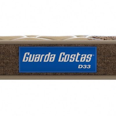 Colchão Casal Espuma D33 Guarda Costas Probel 14cm Bege/Marrom (138x188x14cm)