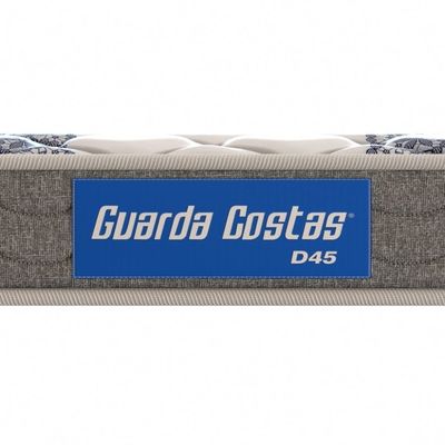 Colchão Queen Espuma D45 Guarda Costas Probel 20cm Branco/Cinza (158x198x20cm)