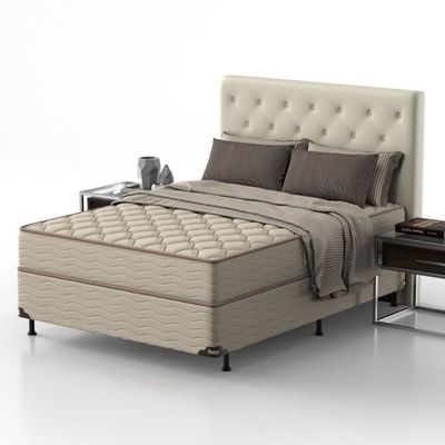 Colchão Casal Espuma D33 Prohotel Probel 17cm Bege/Bege (138x188x17cm)