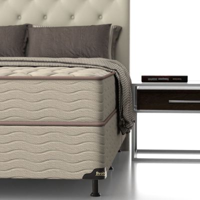 Colchão Queen Espuma D33 Prohotel Probel 17cm Bege/Bege (158x198x17cm)