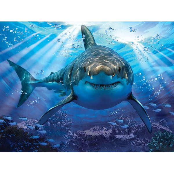 Quebra Cabeça Super 3D Modelo Tubarão com 500 Peças Multikids - BR1054 BR1054