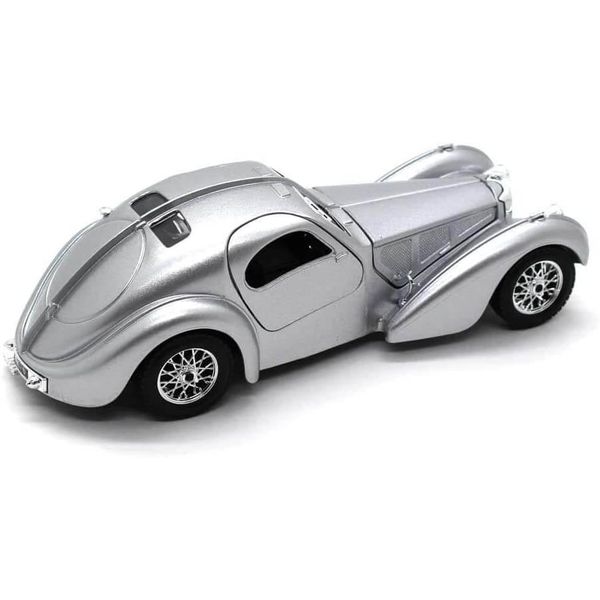 Miniatura - Carro - Bugatti Atlantic - 1:24 - Bburago Plus - PRATA BUR22092 Miniatura - Carro - Bugatti Atlantic - 1:24 - Bburago Plus - PRATA BUR22092