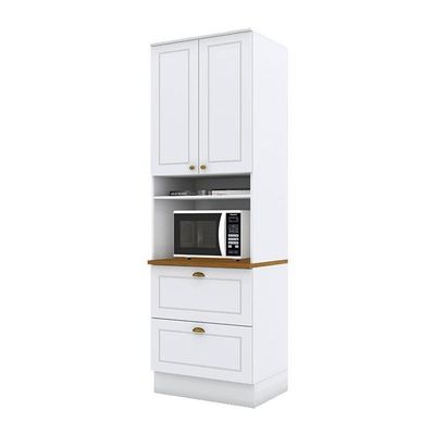 Torre Quente 1 Forno Nova York Branco Hp Com Tampo Nature - Henn