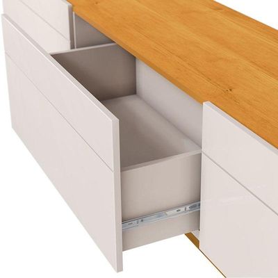 Rack Bancada Ambiente Classic 3 Gavetas 2.2 Off White Nature - Imcal