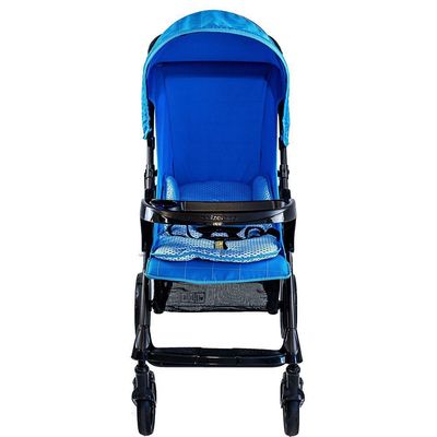 Carrinho de Bebê Passeio Galzerano Romano de 0 Meses Até 15kg Preto e Azul